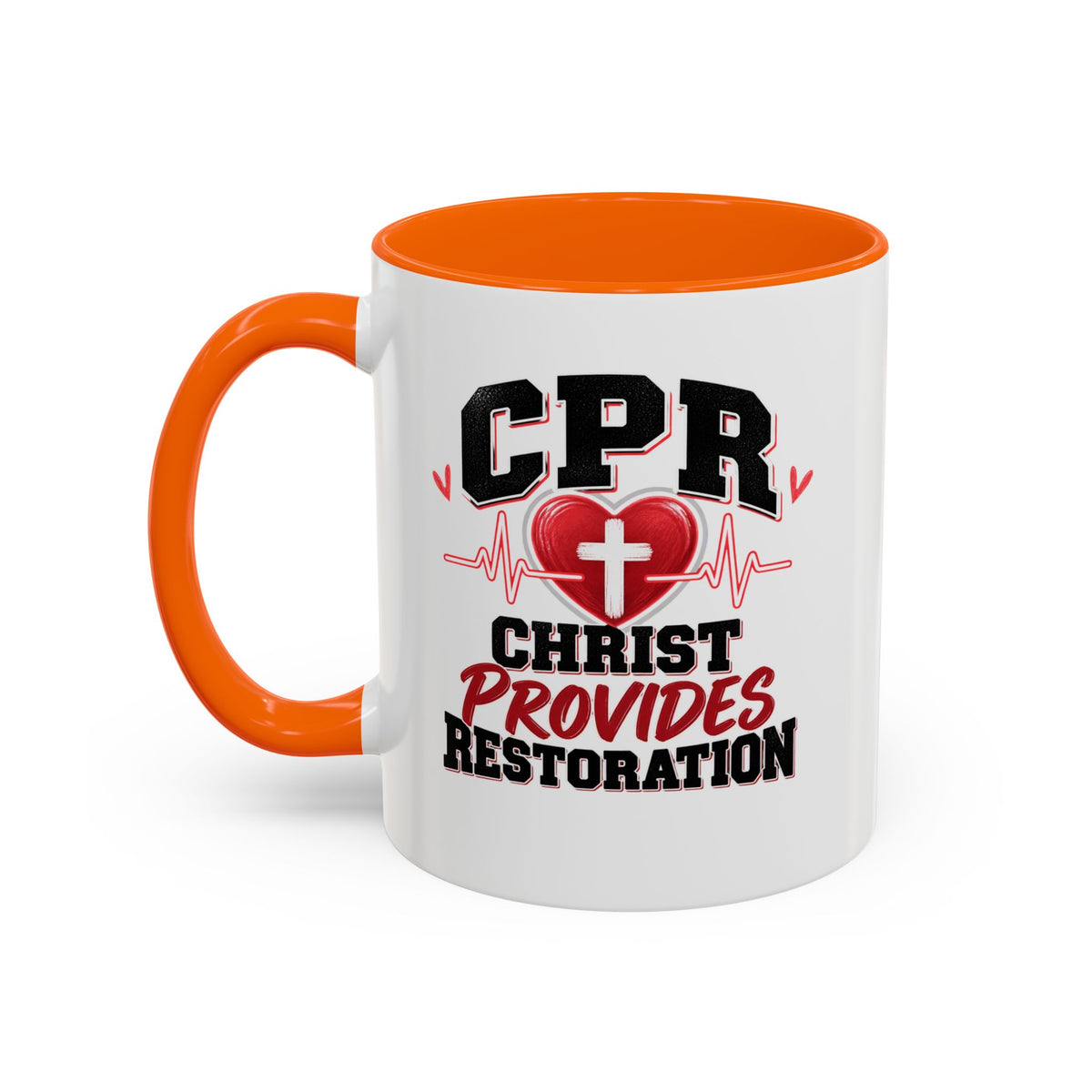 CPR Coffee Mug — "Christ Provides Restoration" Inspirational Christian Accent Mug (11oz)