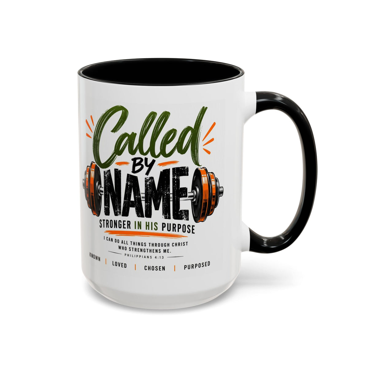 Called by Name Christian Coffee Mug – Stronger in His Purpose Inspirational Gift