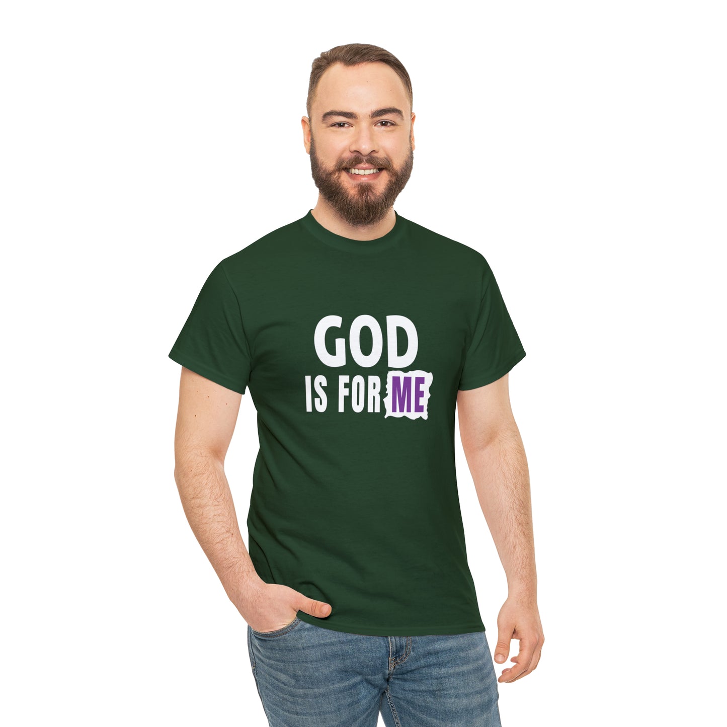 God Is For Me Unisex Heavy Cotton Tee Printify