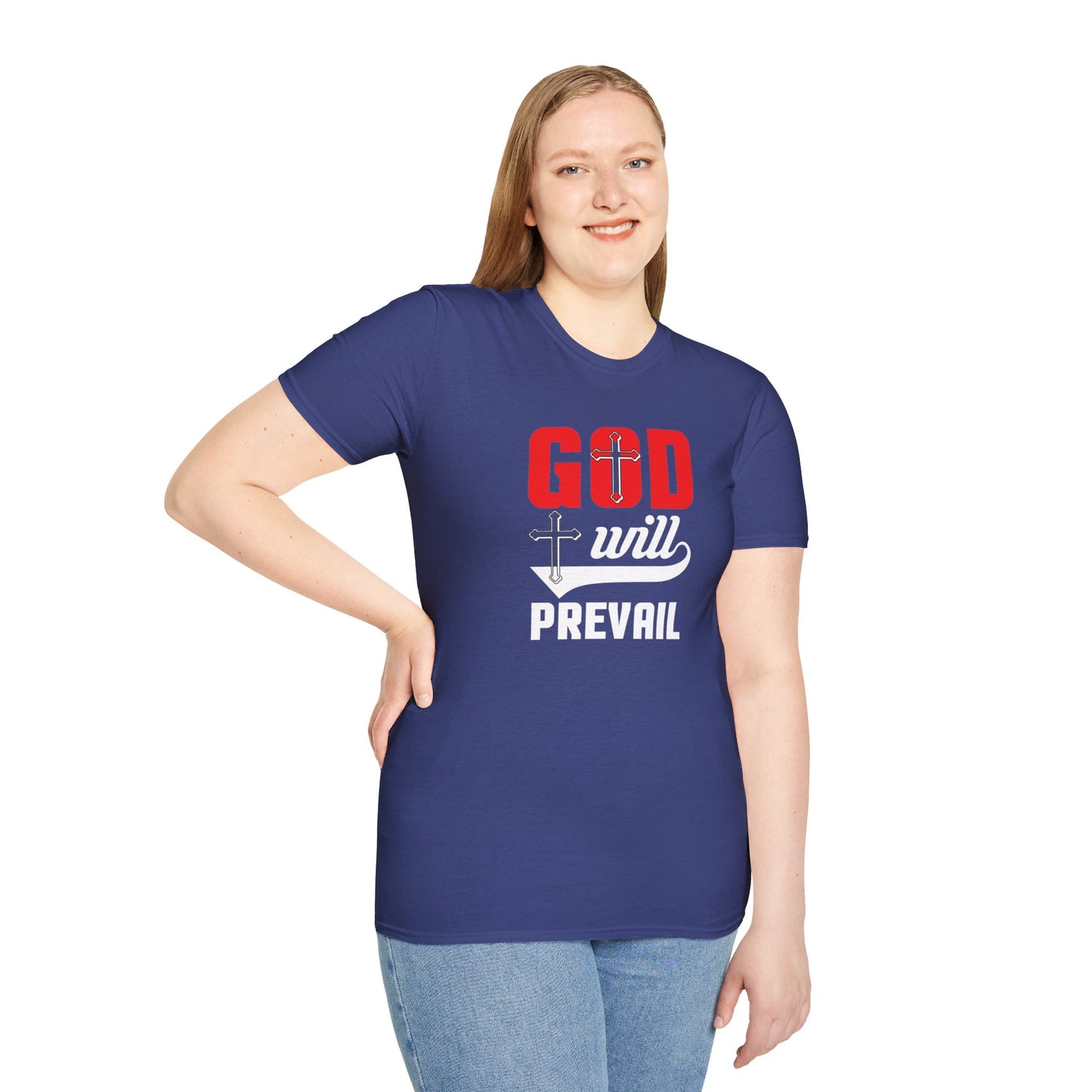 God Will Prevail Christian Unisex T-shirt