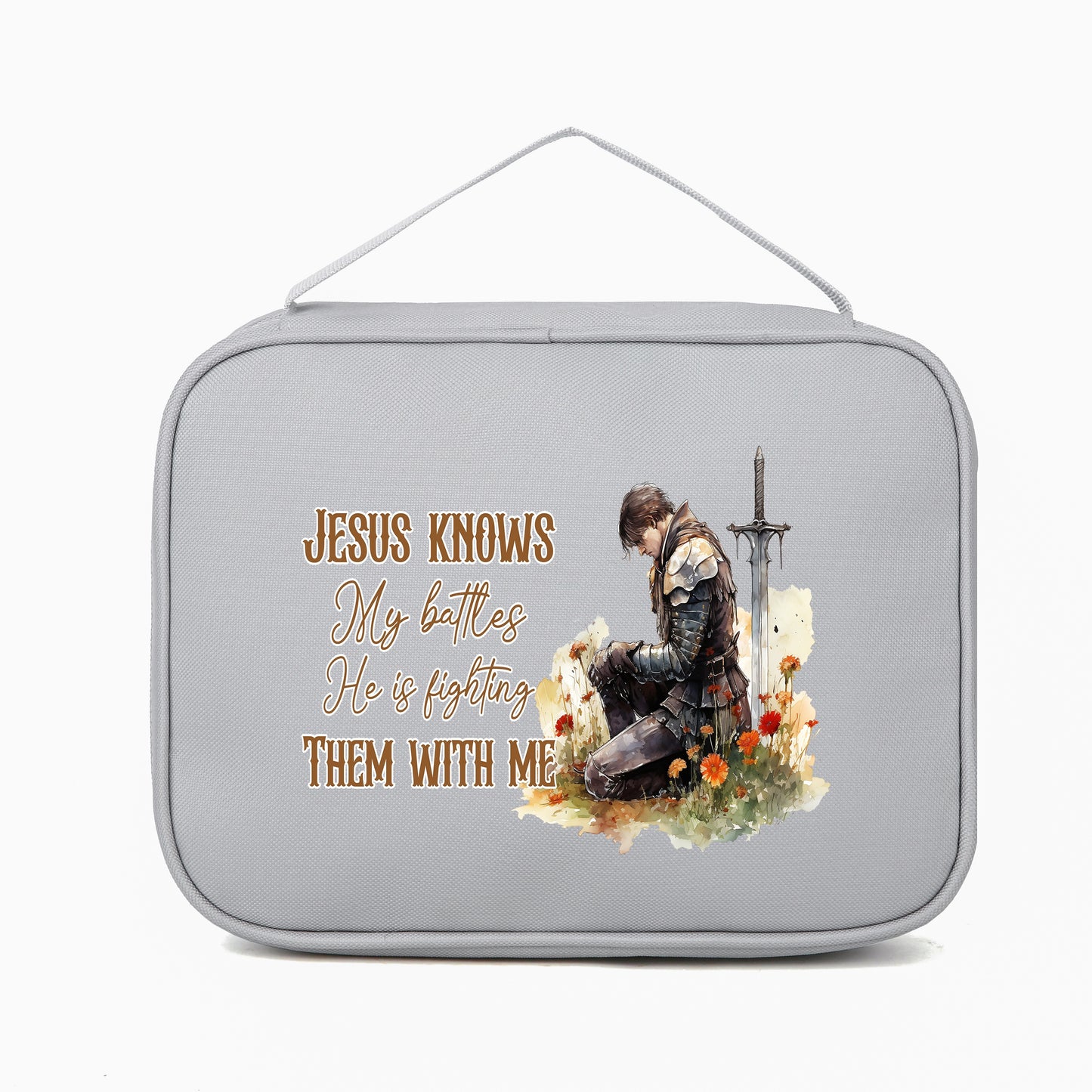 Jesus Knows My Battles He Is Fighting Them With Me Christian Bible Cover claimedbygoddesigns