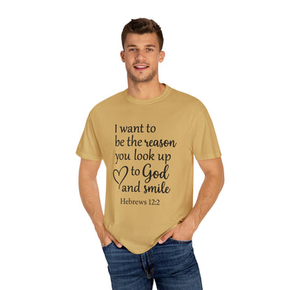 Inspirational Unisex T-Shirt -Smile, Faith-Based Apparel, Religious Gift, Christian Tee, Motivational Shirt, Everyday Wear