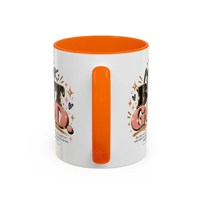 Accent Coffee Mug - “IYKYK But God” Inspirational Christian Coffee Mug (11/15oz)