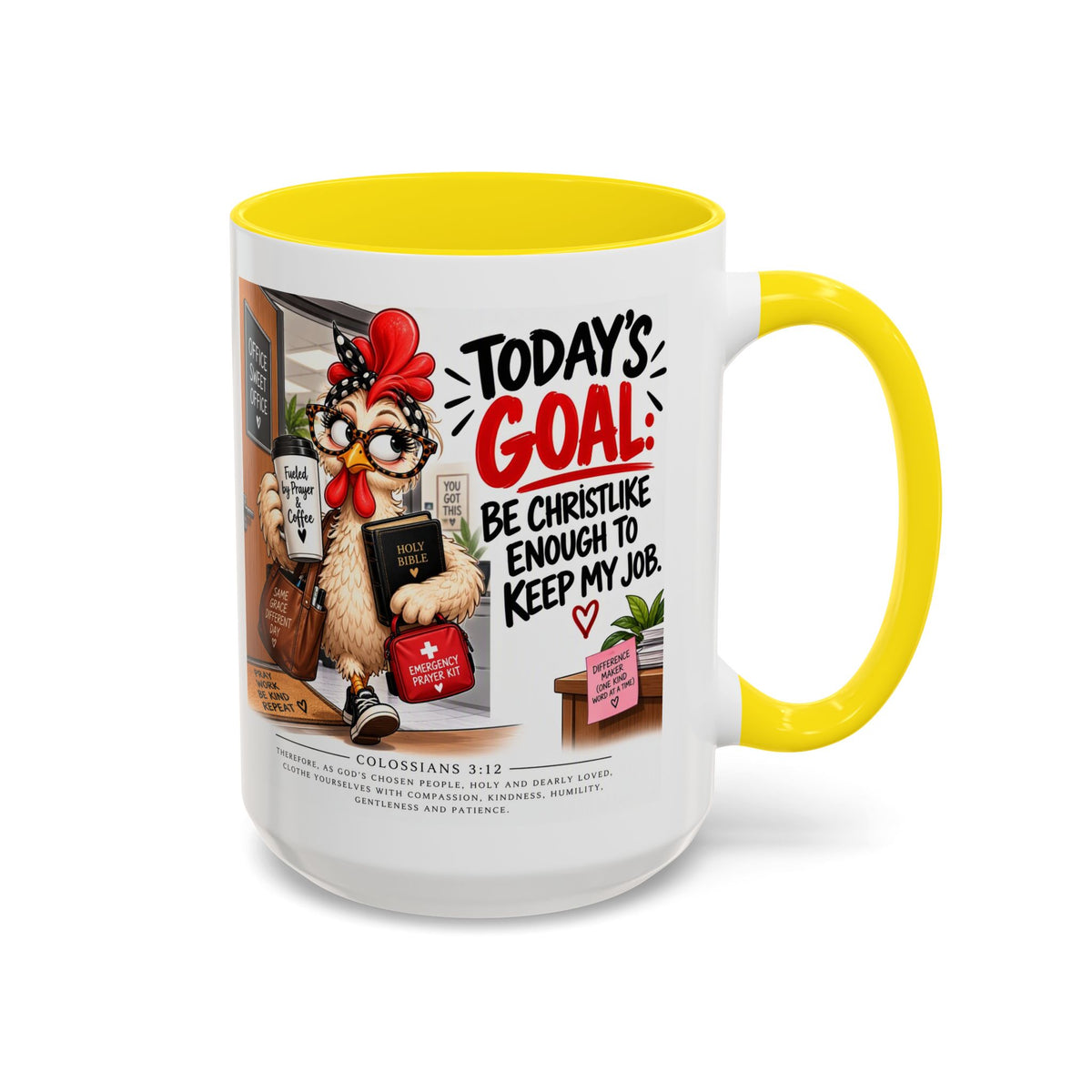 Today's Goal Christian Coffee Mug – Be Christlike Inspirational Bible Verse Mug