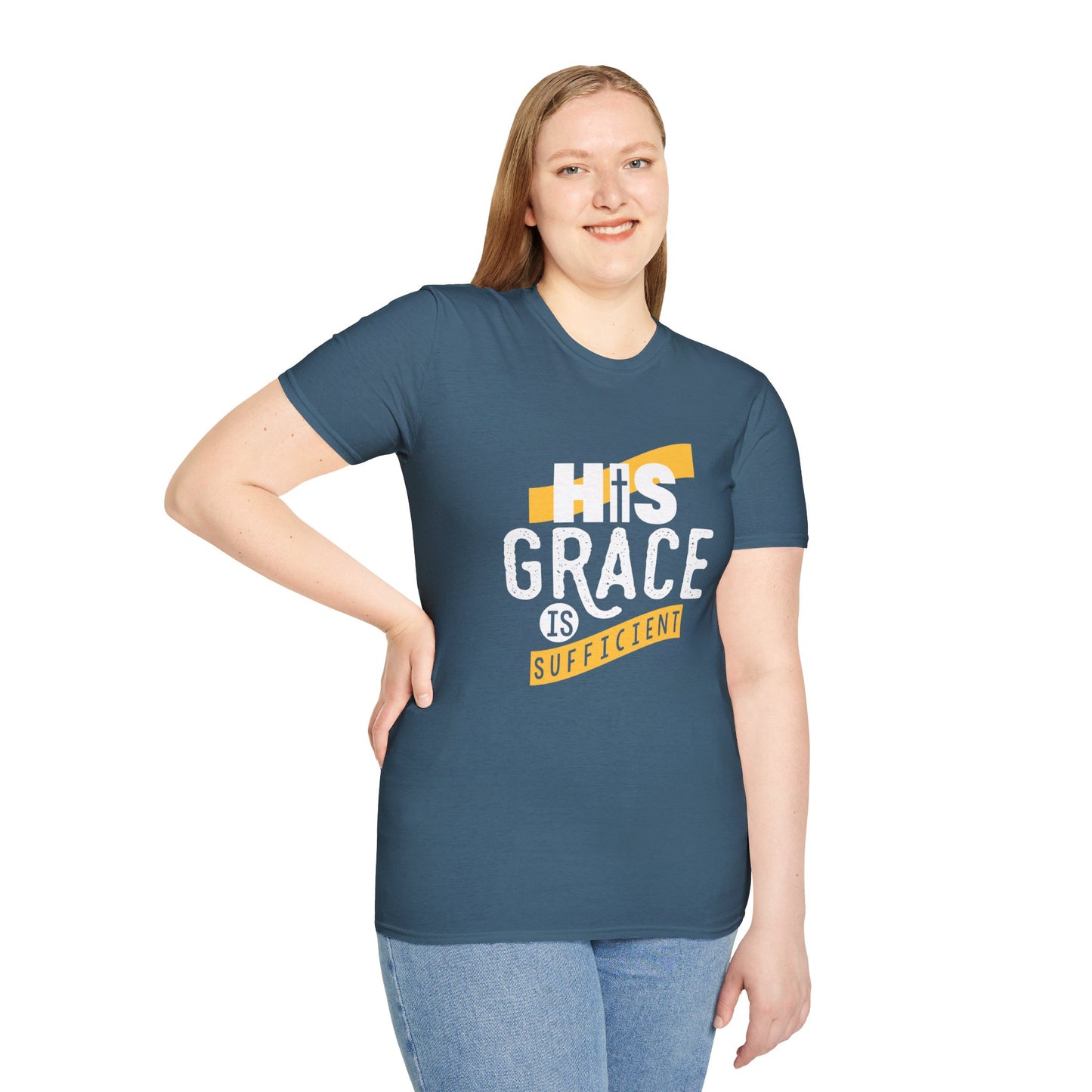 His Grace Is Sufficient  Unisex Christian T-shirt