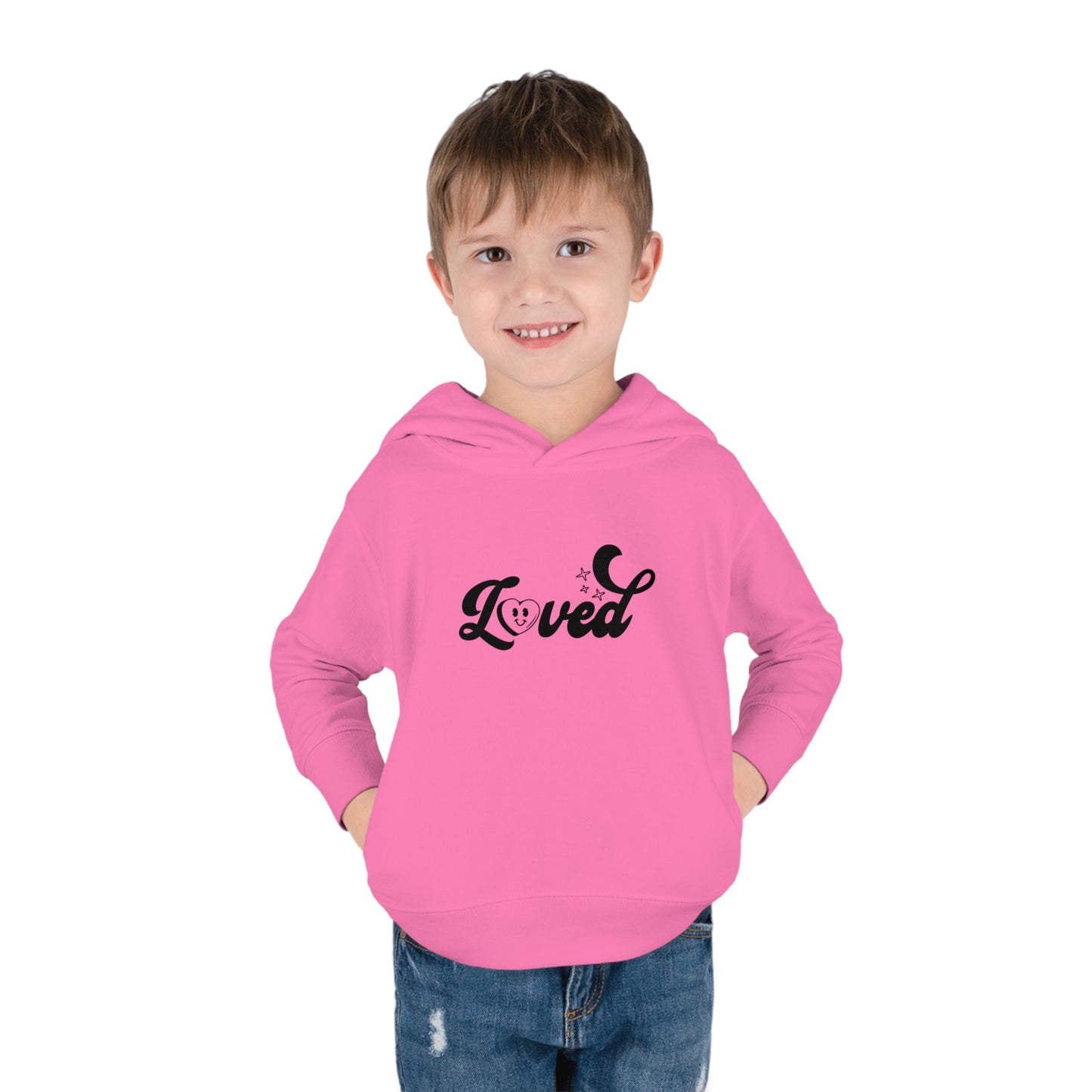 Romans 5:8 You Are Loved More Than You Will Ever Know Christian Toddler Pullover Fleece Hooded Sweatshirt