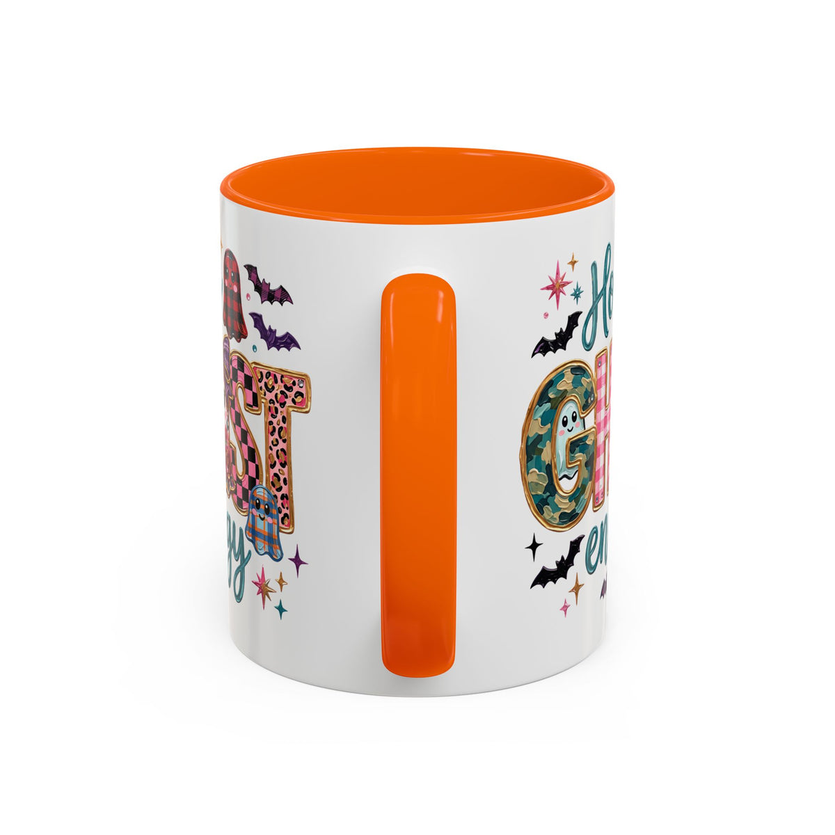 Accent Christian Coffee Mug — "Holy Ghost Energy" Halloween Cute Spooky Ceramic Mug (11/15oz)