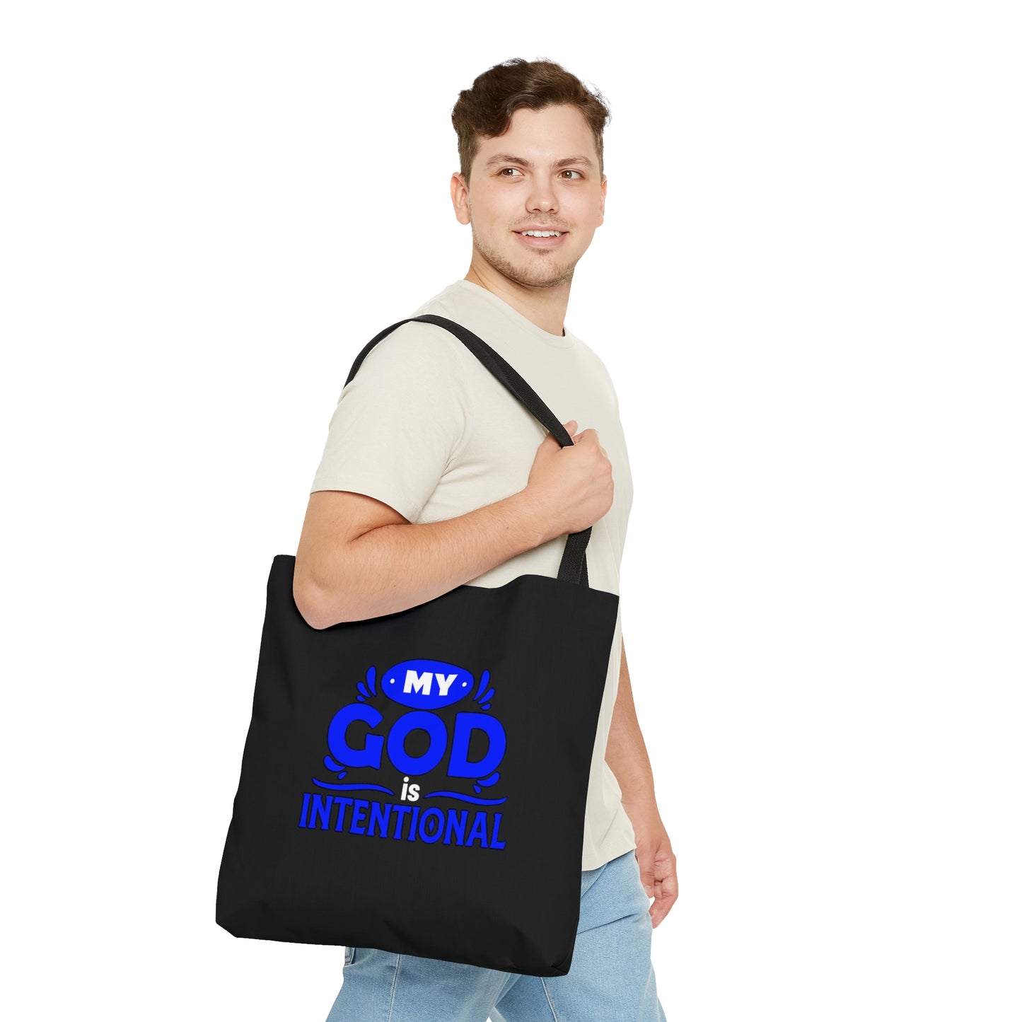 My God Is Intentional Tote Bag