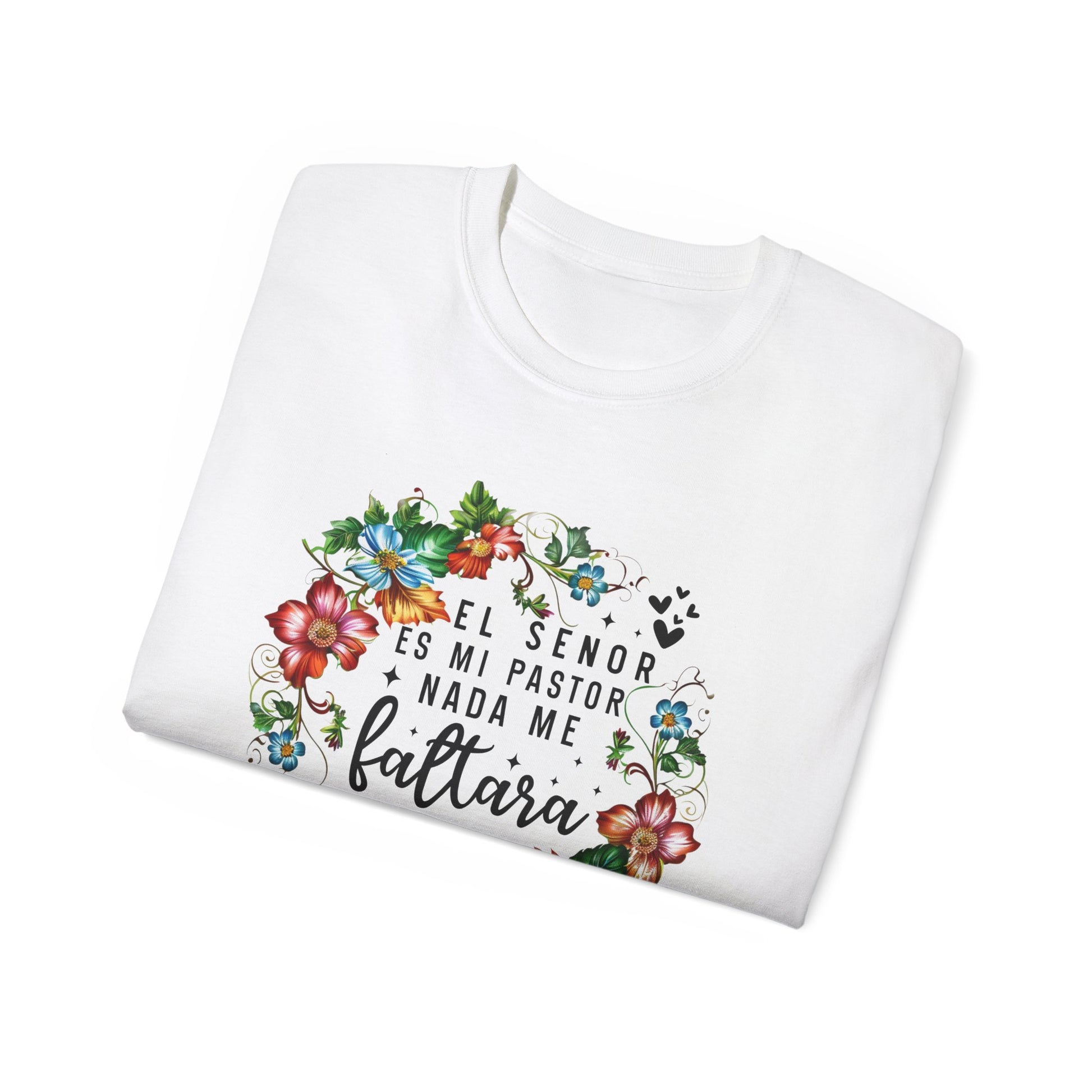 EL SENOR ES MI PASTO NADA ME FALTARA Christian Spanish Unisex T-shirt Printify