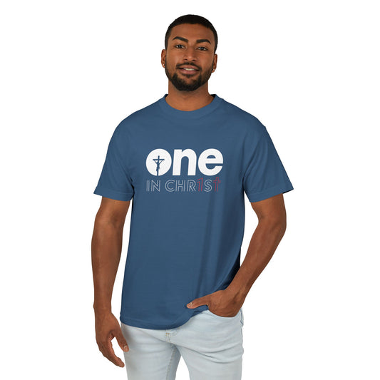 One In Christ Unisex Christian Garment-Dyed Heavyweight Cotton T-Shirt