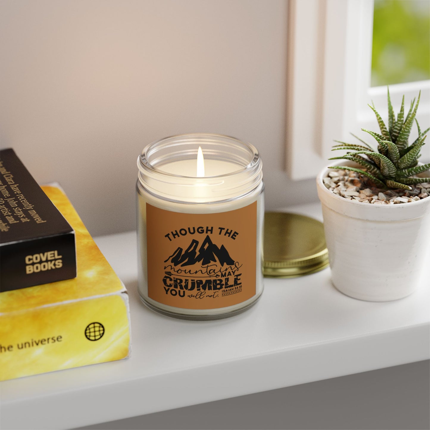 Though The Mountains May Crumble You Will Not Christian Scented Candle (4oz, 9oz)