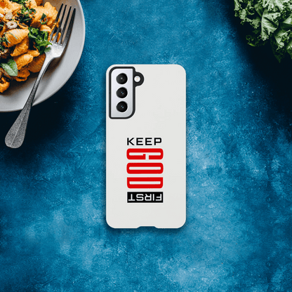 Keep Him First Christian Tough Phone Case For Samsung Galaxy - ClaimedbyGodDesigns