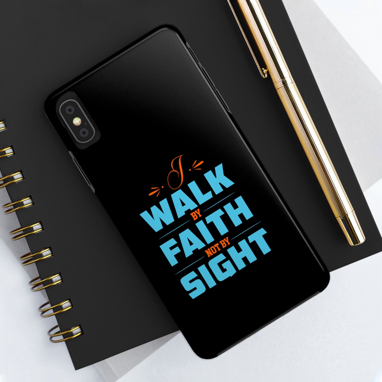 I Walk By Faith Not By Sight Tough Phone Cases, Case-Mate