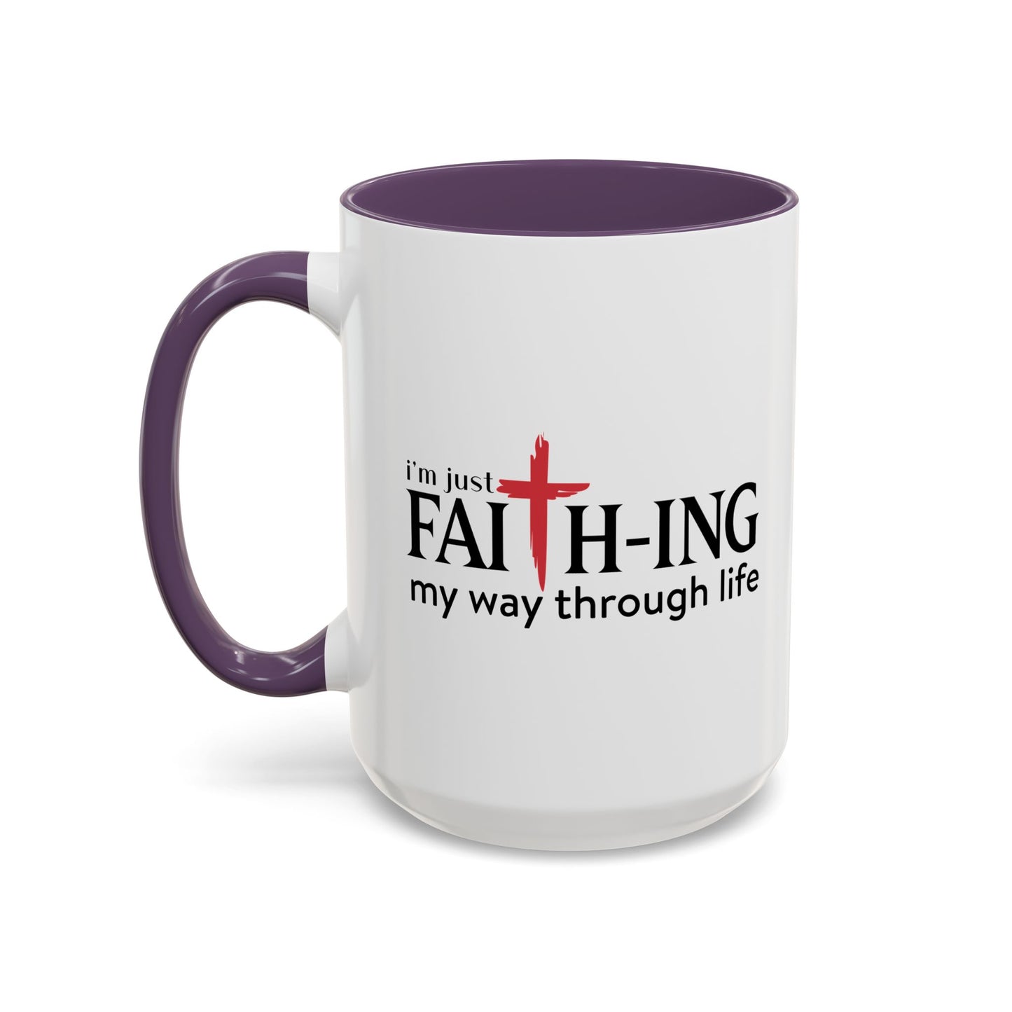 Faith-Inspired Coffee Accent Mug - Motivational Drinkware for Daily Inspiration