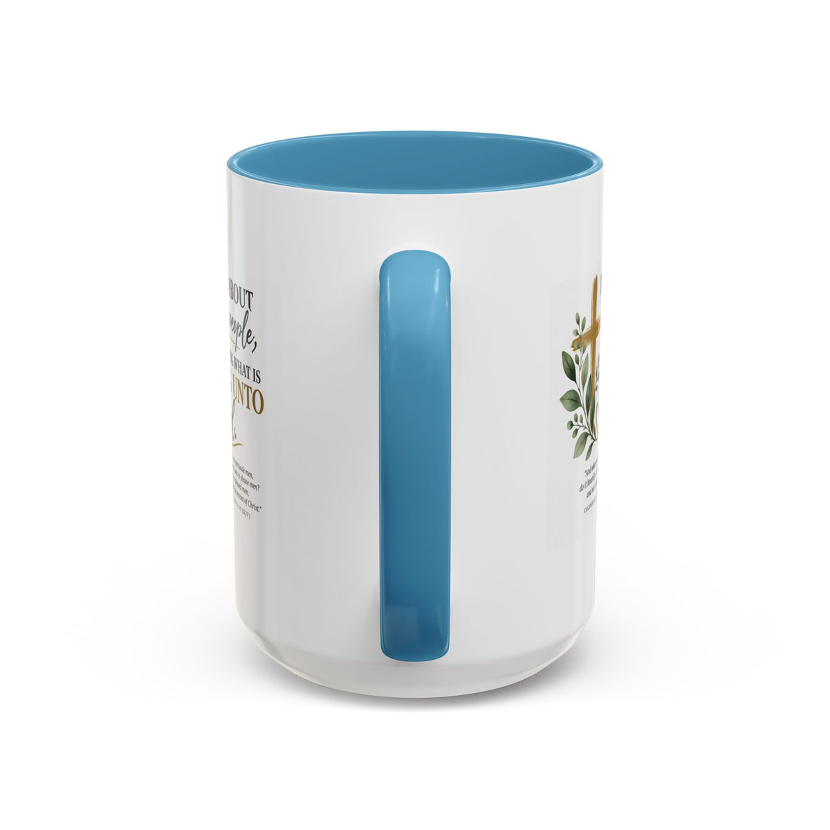 Christian Coffee Mug – "Pleasing Unto God" Inspirational Accent Mug (11/15oz)