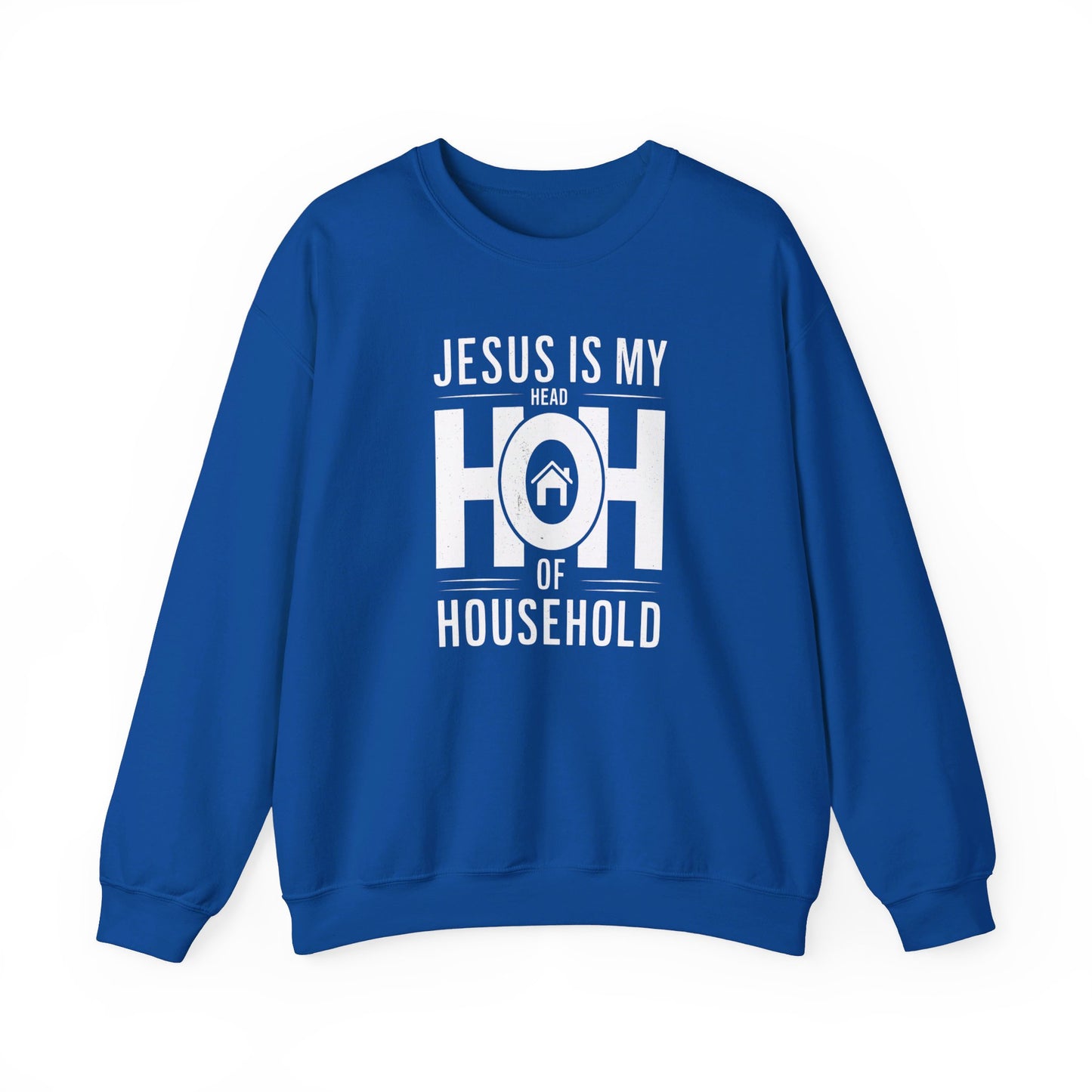 Jesus Is My Head Of Household HOH  Unisex Heavy Blend™ Crewneck Christian Sweatshirt