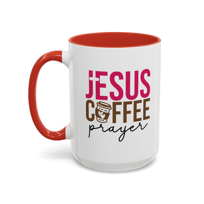 Faith-Inspired Coffee Prayer Accent Mug - Faith Inspired Gift for Coffee Lovers, Religious Drinkware, Inspirational Kitchen Decor