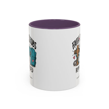 Faith Coffee Scrubs Mug — "Fueled by Him" Christian Nurse Coffee Mug (11oz)