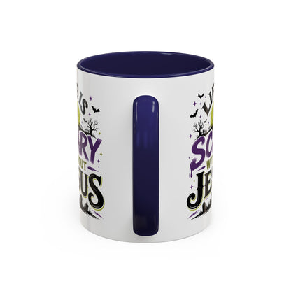 Coffee Mug — “Life Is Scary Without Jesus” Halloween Christian Accent Mug (11/15oz)