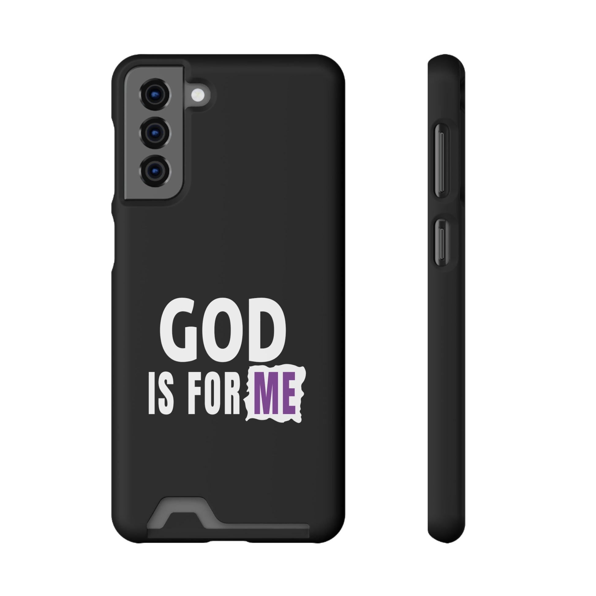 God Is For Me Christian Phone Case With Card Holder Printify