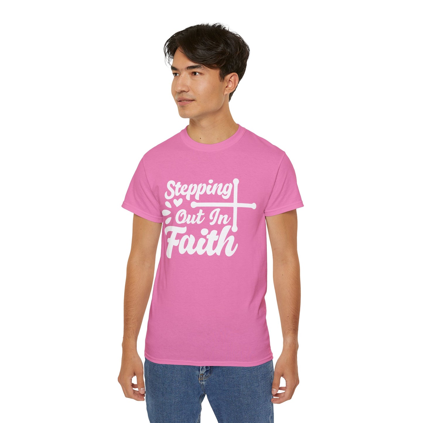 STEPPING OUT IN FAITH Unisex Christian Ultra Cotton Tee Printify