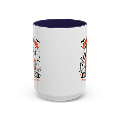Christian Coffee Mug — "He's My Light, Jesus Is My Boo" Halloween Accent Mug