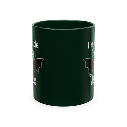 I'm a Little Batty for Jesus Mug – Christian Halloween Ceramic Coffee Cup