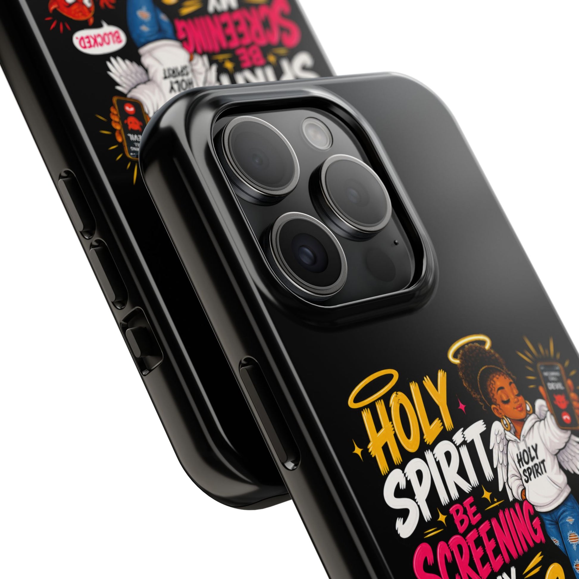 Phone Case — "Holy Spirit Be Screening My Calls" Christian Protective Tough Case - ClaimedbyGodDesigns