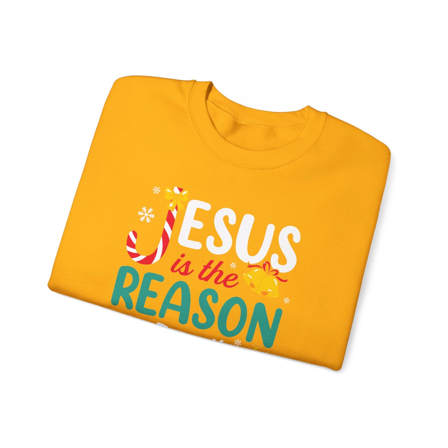 Jesus Is The Reason For The Season Christmas Unisex Heavy Blend™ Crewneck Christian Sweatshirt