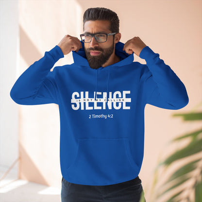 Silence Hoodie - Inspirational Fleece Unisex Pullover, Christian Gift, Motivational Activewear, Cozy Sweatshirt, Scripture Reminder - ClaimedbyGodDesigns