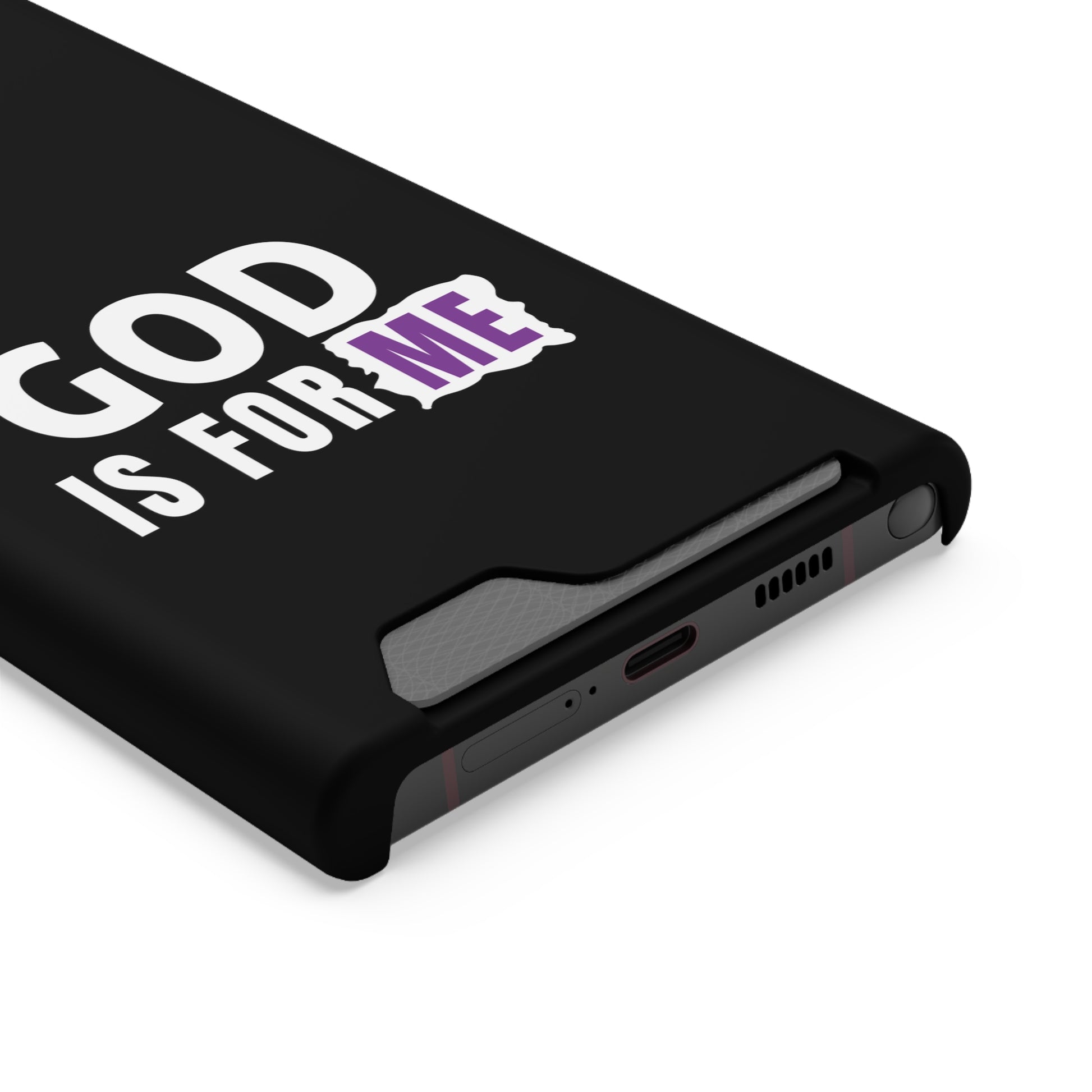 God Is For Me Christian Phone Case With Card Holder Printify