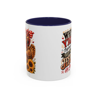 Why Y'all Trying to Test the Jesus in Me Christian Accent Ceramic Coffee Mug