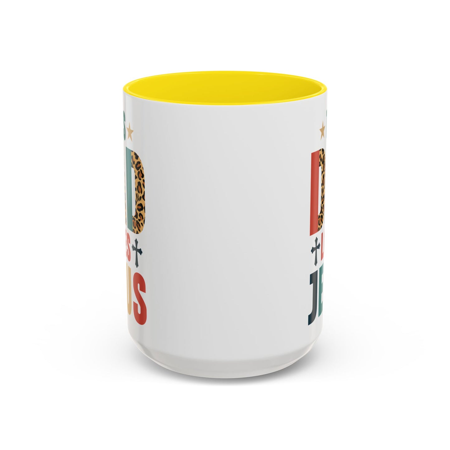 This Dad Loves Him Accent Coffee Mug - Perfect Gift for Father's Day and Christian Dads