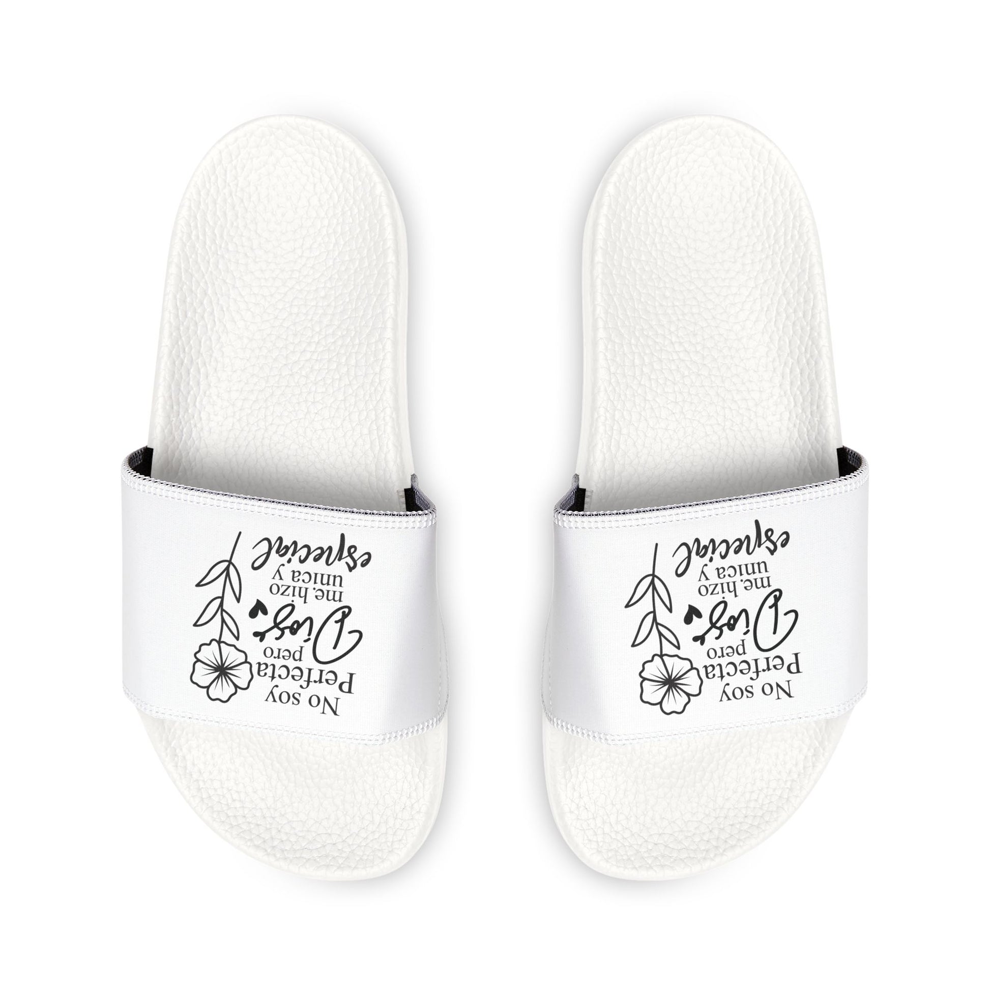 Women's Removable - Strap Spanish Sandals with Inspirational Quote, Casual Footwear, Summer Slides, Gift for Her, Beach Sandals, Relaxation Shoes - ClaimedbyGodDesigns