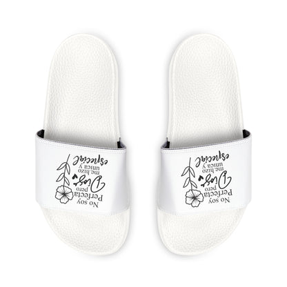 Women's Removable - Strap Spanish Sandals with Inspirational Quote, Casual Footwear, Summer Slides, Gift for Her, Beach Sandals, Relaxation Shoes - ClaimedbyGodDesigns