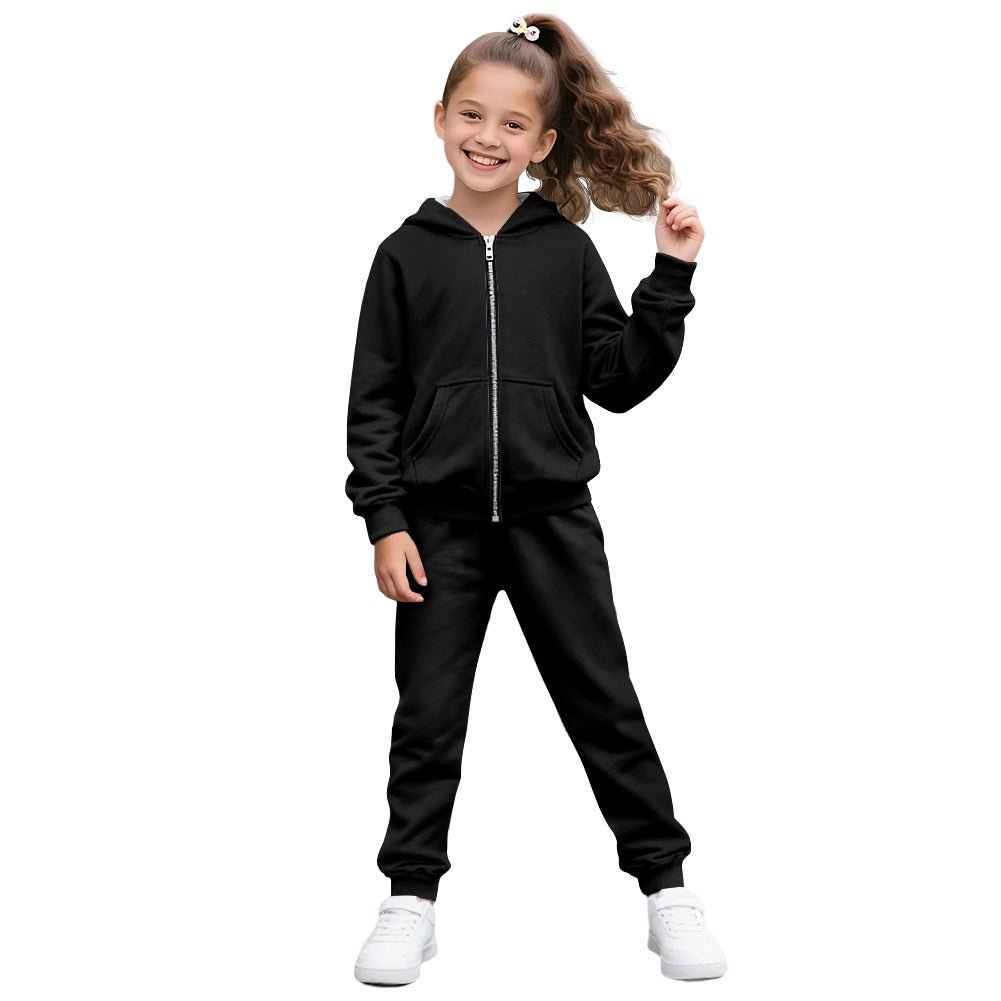 Trust Him And Chill Youth Christian Zippered Sportswear Outfit - ClaimedbyGodDesigns