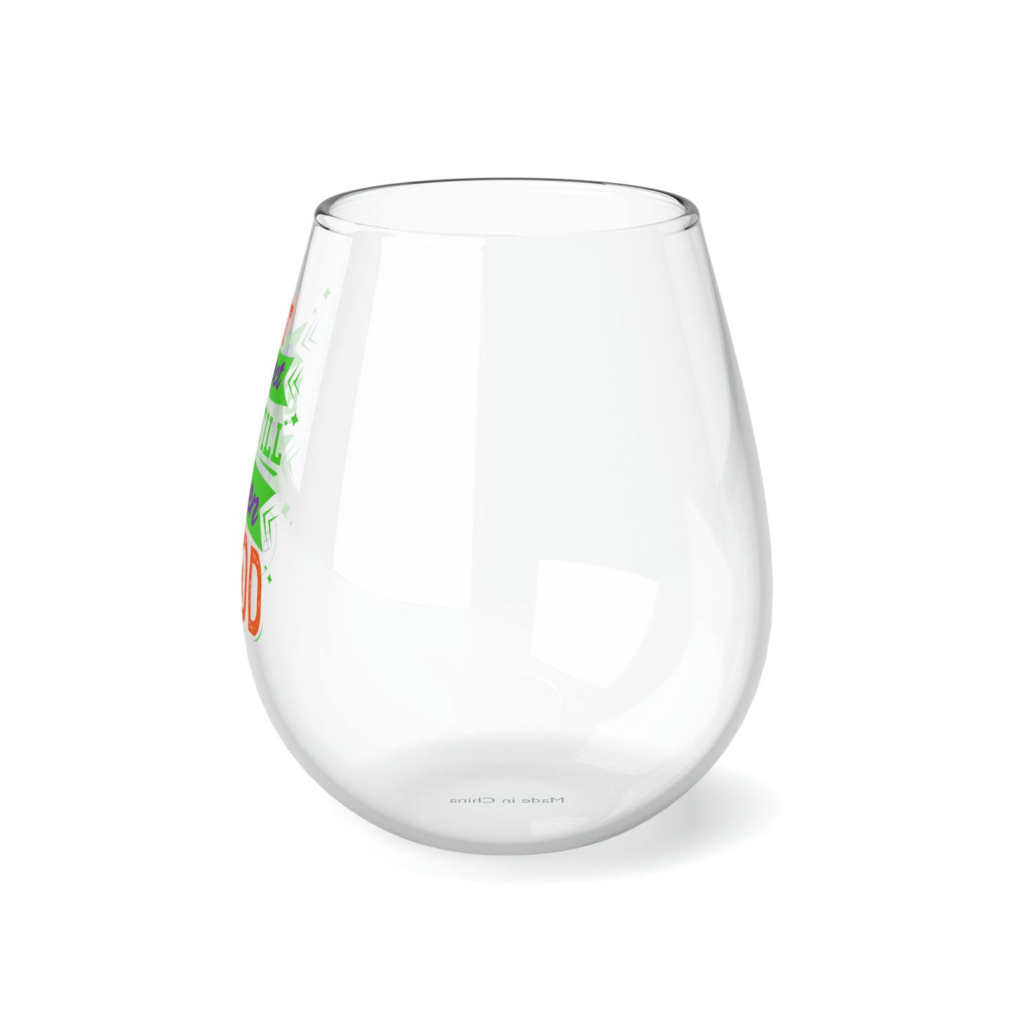 Not Perfect But Still Chosen By God Stemless Wine Glass, 11.75oz