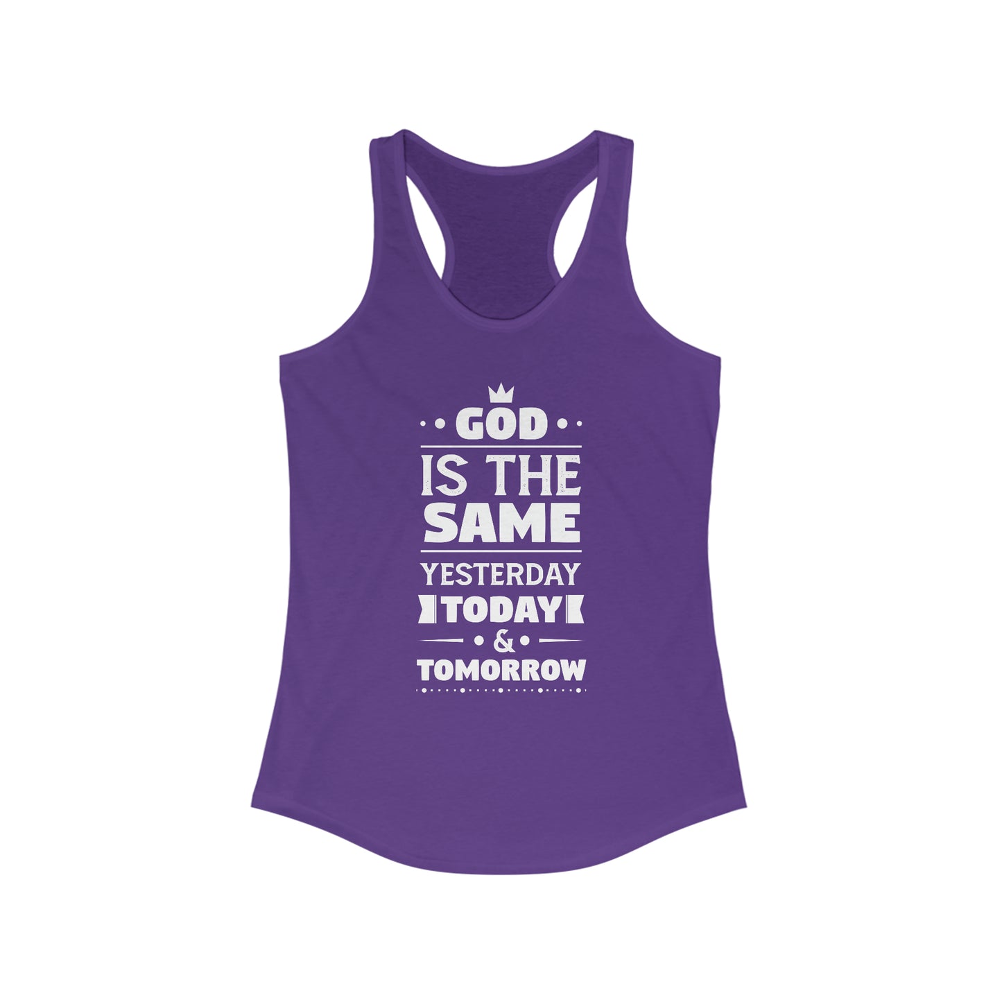 God Is The Same Yesterday Today & Tomorrow Slim Fit Tank-top
