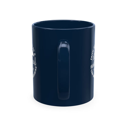 Mustard Christian Ceramic Mug — "Faith as Small as a Mustard Seed" Inspirational Coffee Cup