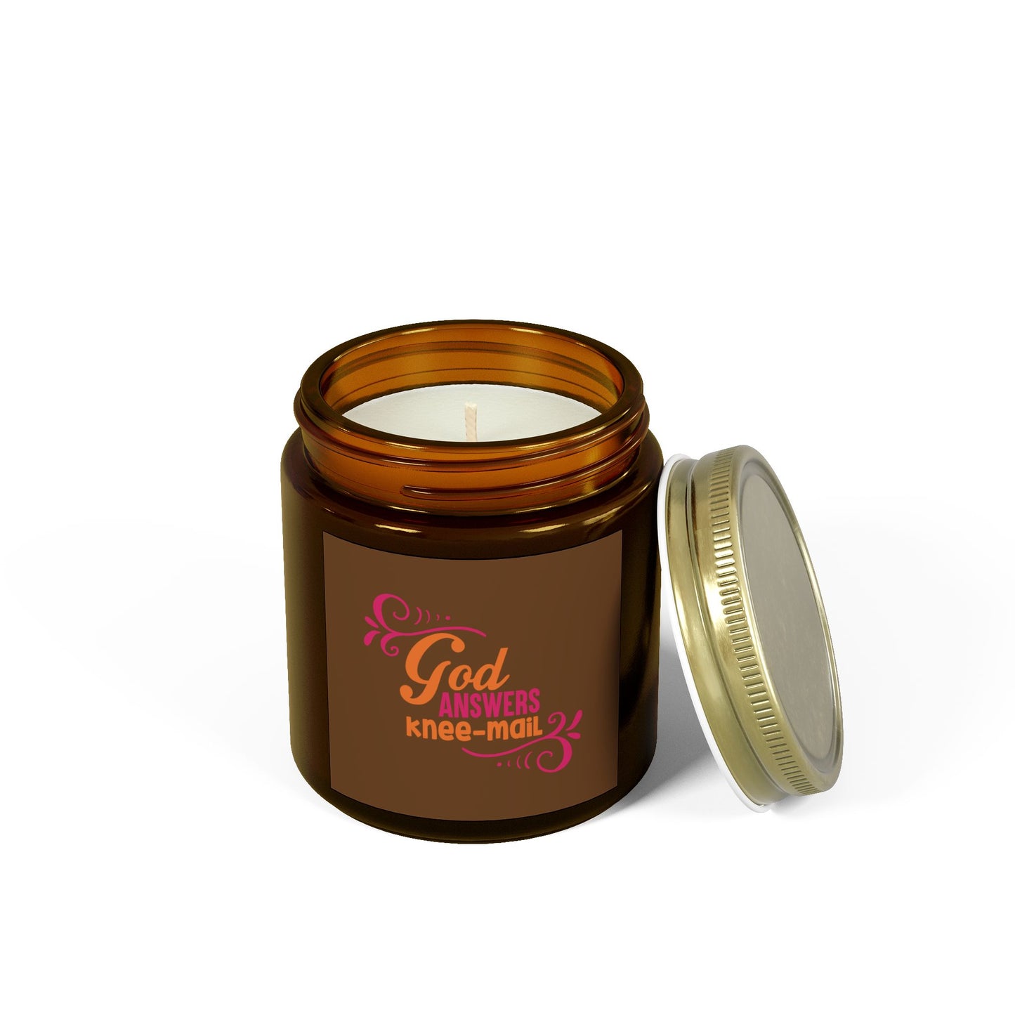 God Answers Knee Mail Christian Scented Candle (4oz, 9oz)