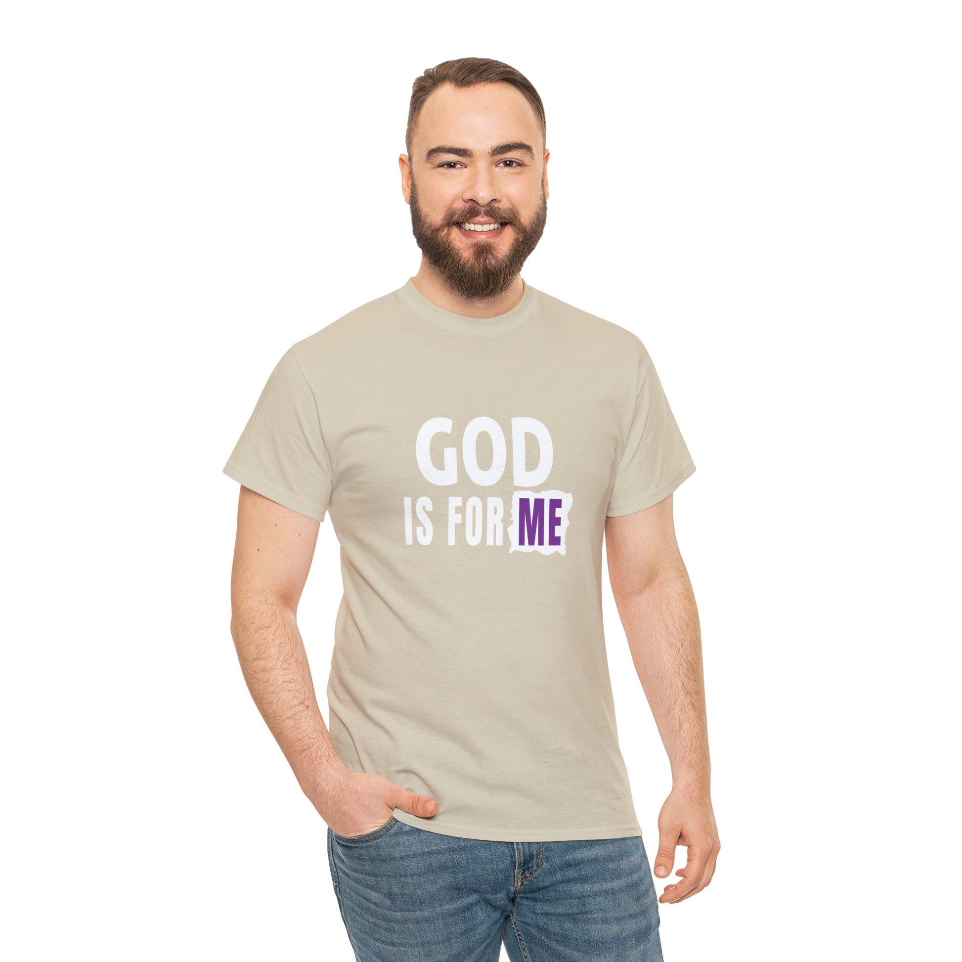 God Is For Me Unisex Heavy Cotton Tee Printify