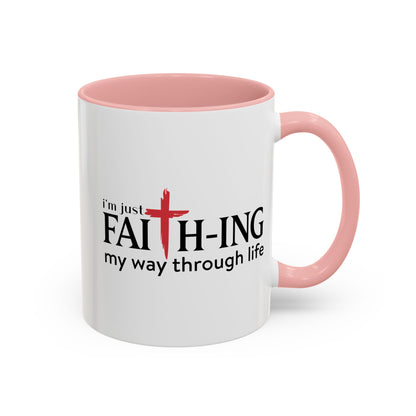 Faith-Inspired Coffee Accent Mug - Motivational Drinkware for Daily Inspiration