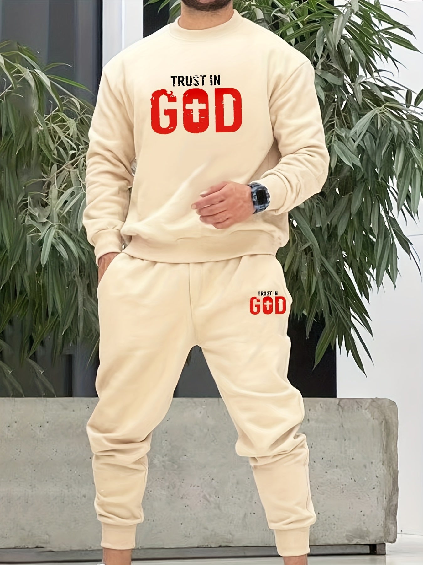 Trust In God Men's Christian Casual Outift claimedbygoddesigns