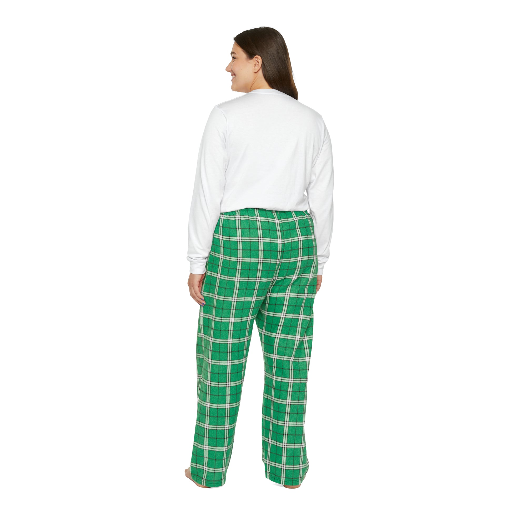In Christ I Am Flawlessly & Purposefully Created Women's Christian Long Sleeve Pajama Set Printify