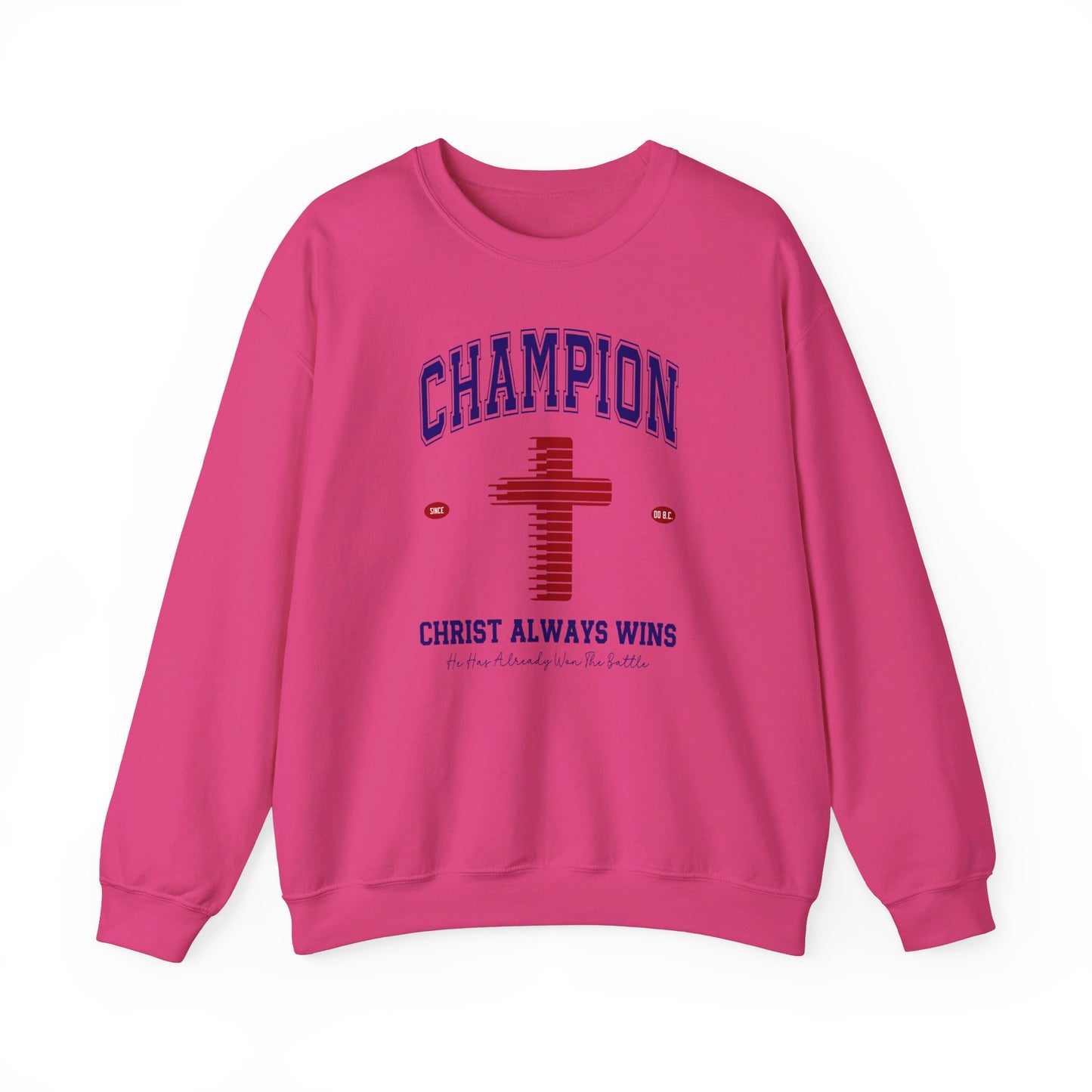 Champion Christ Always Wins Unisex Heavy Blend™ Crewneck Christian Sweatshirt