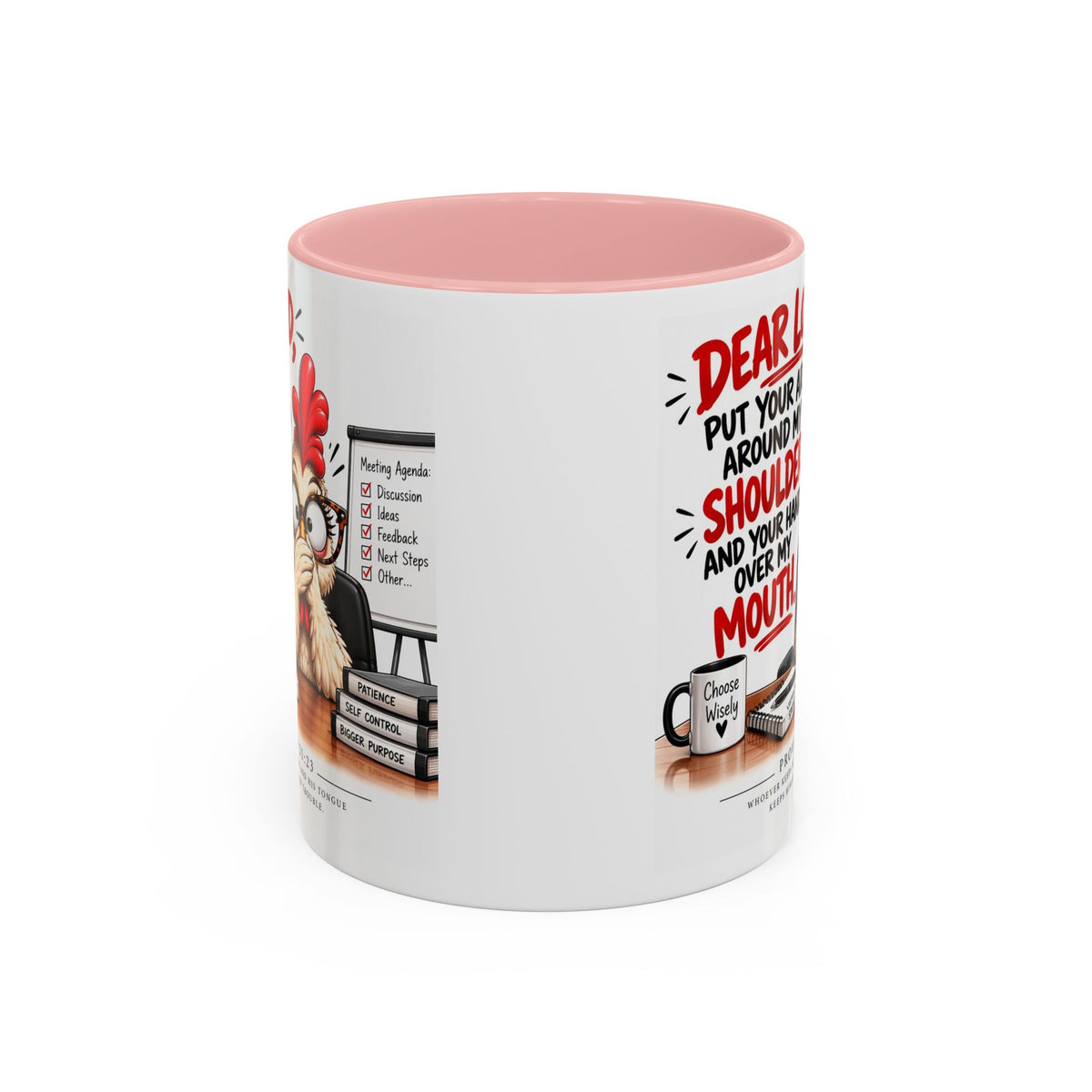 Christian Coffee Mug — "Dear Lord, Put Your Arm Around My Shoulder" Inspirational Ceramic Mug