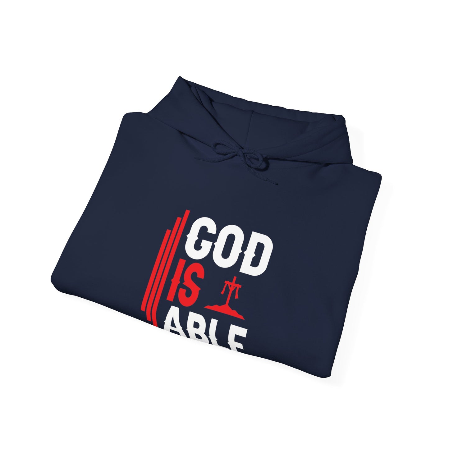 God Is Able Unisex Christian Hooded Pullover Sweatshirt