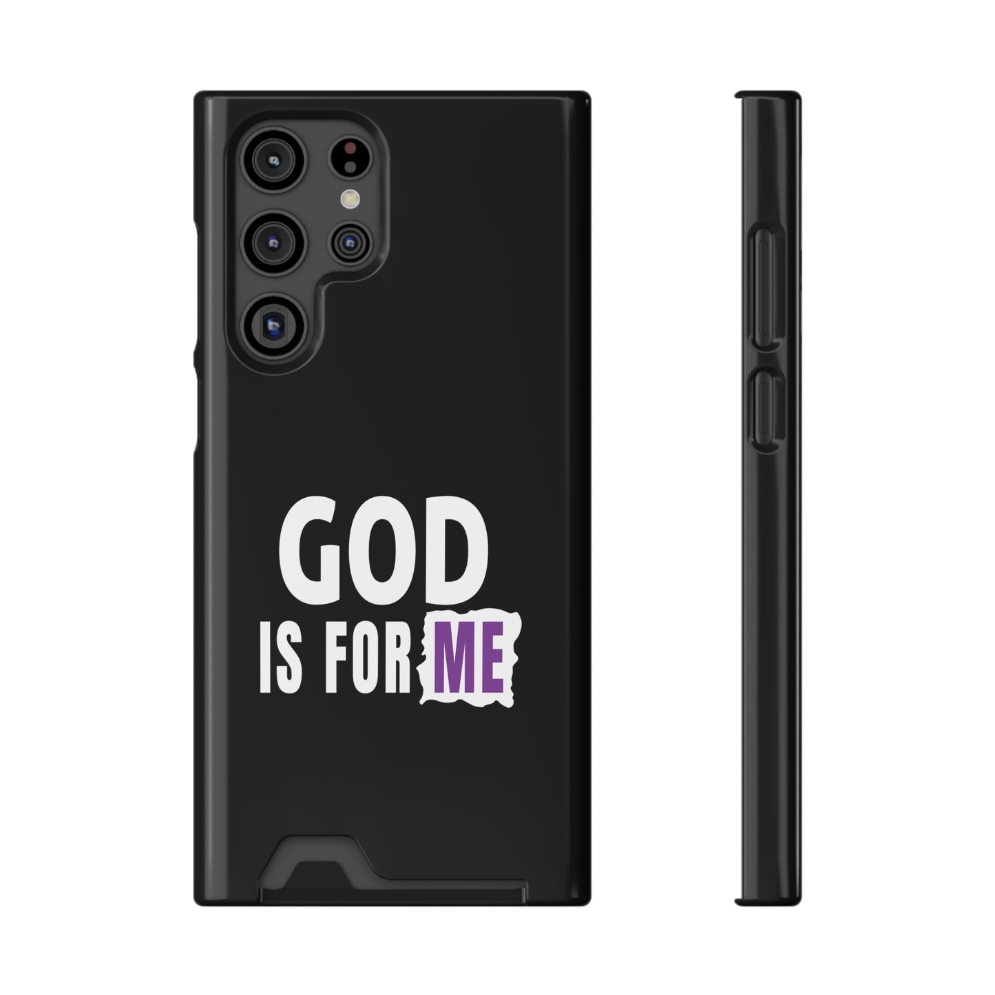 God Is For Me Christian Phone Case With Card Holder Printify