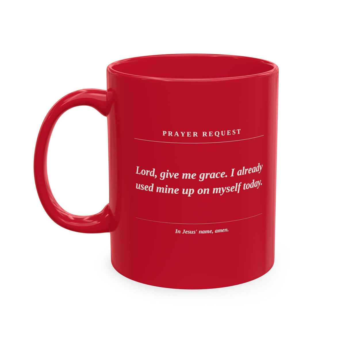 Prayer Request Mug — Inspirational Christian Coffee Cup with Daily Prayers