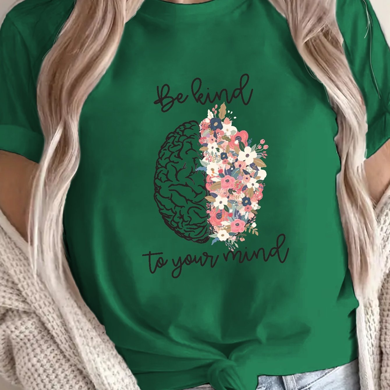 Be Kind To Your Mind Women's Christian T-shirt claimedbygoddesigns